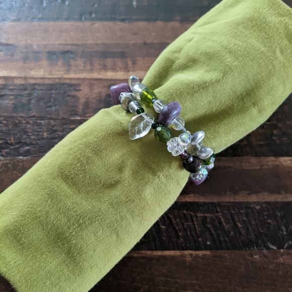 Handmade Beaded Napkin Rings (Set of 6) - Picture 3 of 3